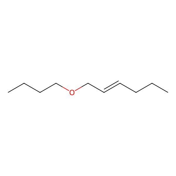 2D Structure of 2-Hexene, 1-butoxy-, (E)-