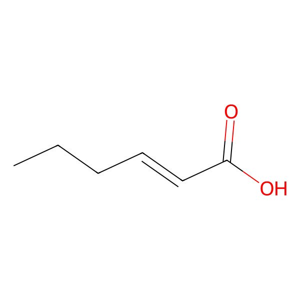 2D Structure of 2-Hexenoic acid, (2E)- 2D Structure of 2-Hexenoic acid, (2E)-