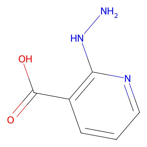 2D Structure of 2-Hydrazino-nicotinic acid