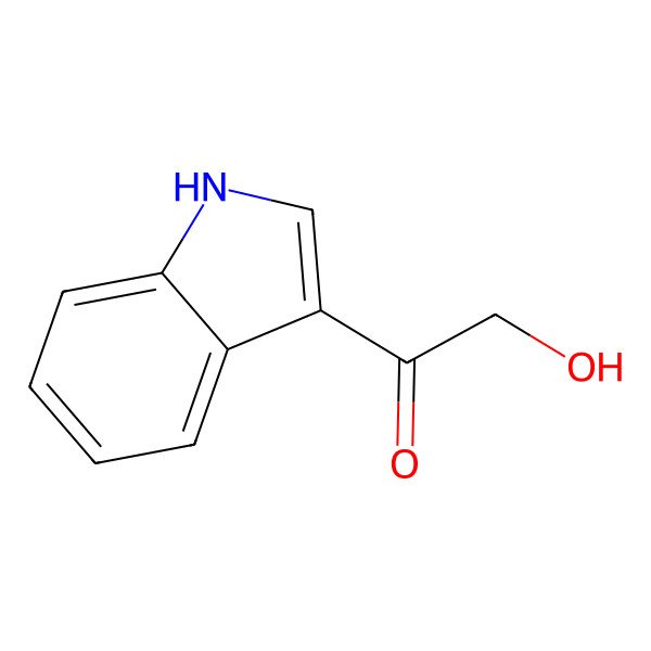 2D Structure of 3-(Hydroxyacetyl)Indole