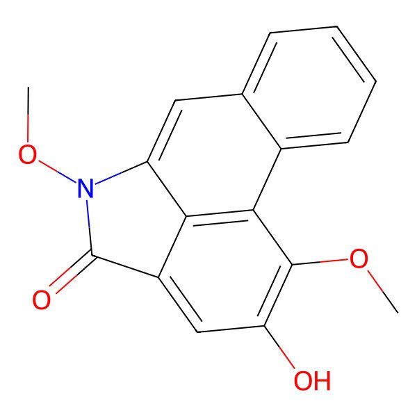2D Structure of 2-Hydroxy-1,5-dimethoxydibenzo[cd,f]indol-4(5H)-one