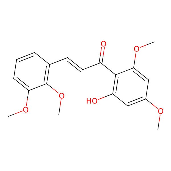 2D Structure of 2'-Hydroxy-2,3,4',6'-tetramethoxychalcone
