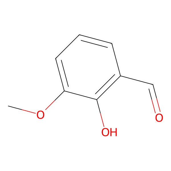 2D Structure of 2-Hydroxy-3-methoxybenzaldehyde 2D Structure of 2-Hydroxy-3-methoxybenzaldehyde