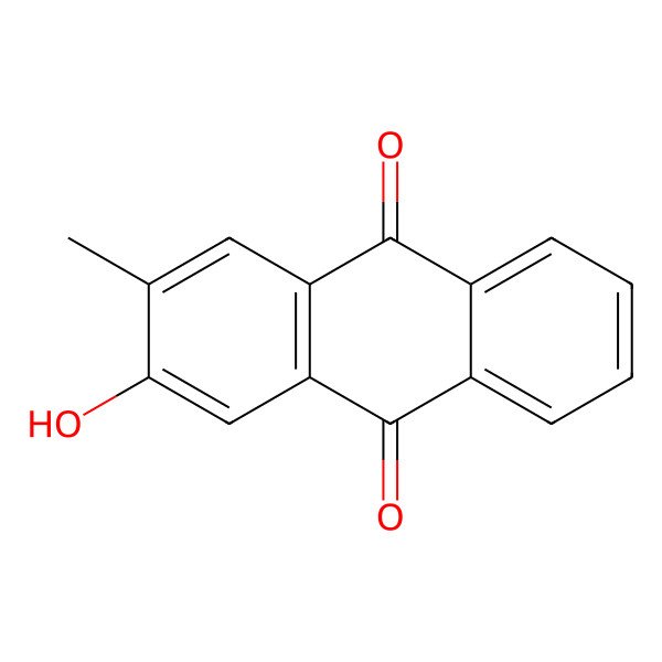 2D Structure of 2-Hydroxy-3-methylanthraquinone 2D Structure of 2-Hydroxy-3-methylanthraquinone