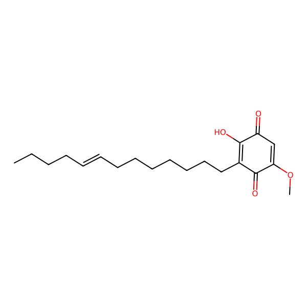 2D Structure of 2-hydroxy-5-methoxy-3-[(Z)-tridec-8-enyl]cyclohexa-2,5-diene-1,4-dione