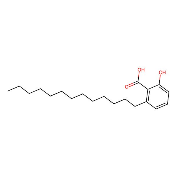 2D Structure of 2-Hydroxy-6-tridecylbenzoic acid