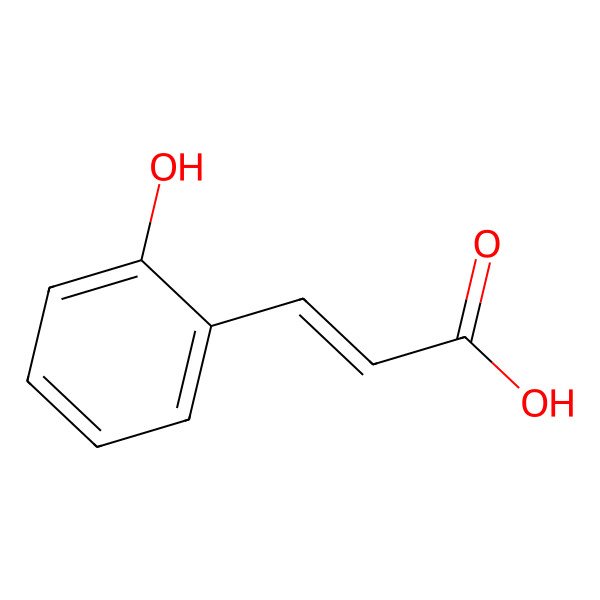 2D Structure of 2-Hydroxycinnamic acid, (2E)-