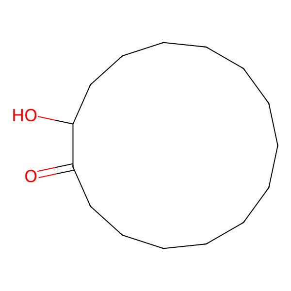 2D Structure of 2-Hydroxycyclopentadecanone