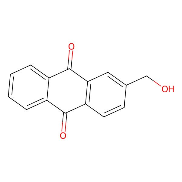 2D Structure of 2-(Hydroxymethyl)anthraquinone