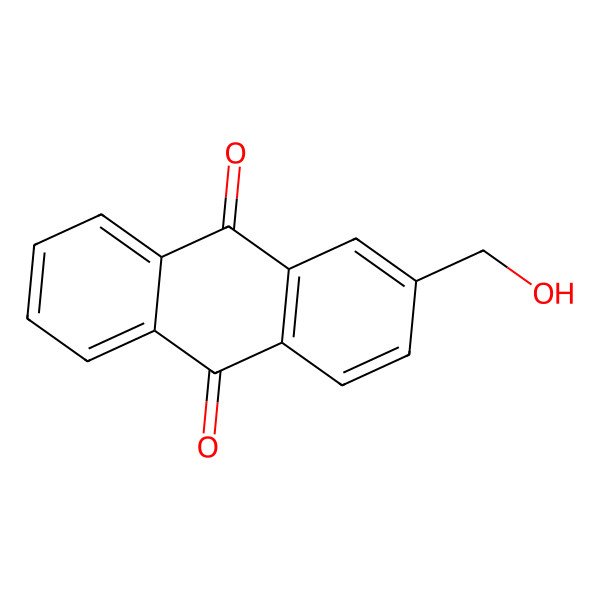 2D Structure of 2-(Hydroxymethyl)anthraquinone 2D Structure of 2-(Hydroxymethyl)anthraquinone