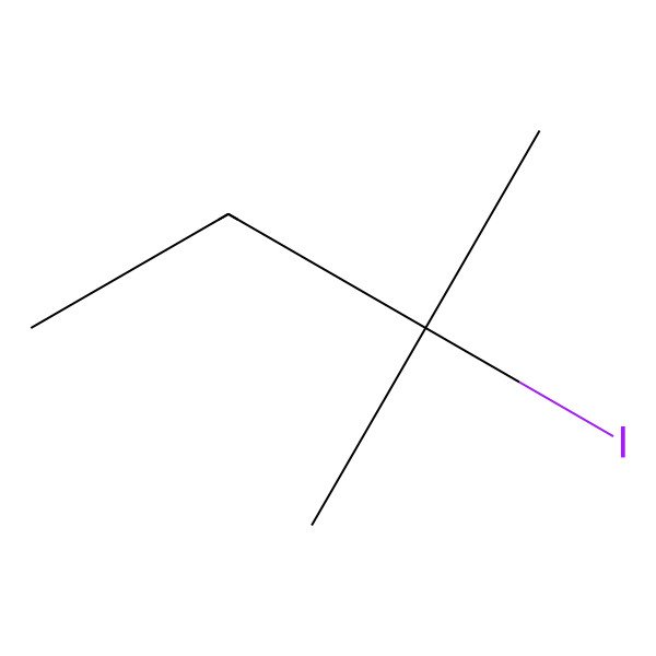 2D Structure of 2-Iodo-2-methylbutane