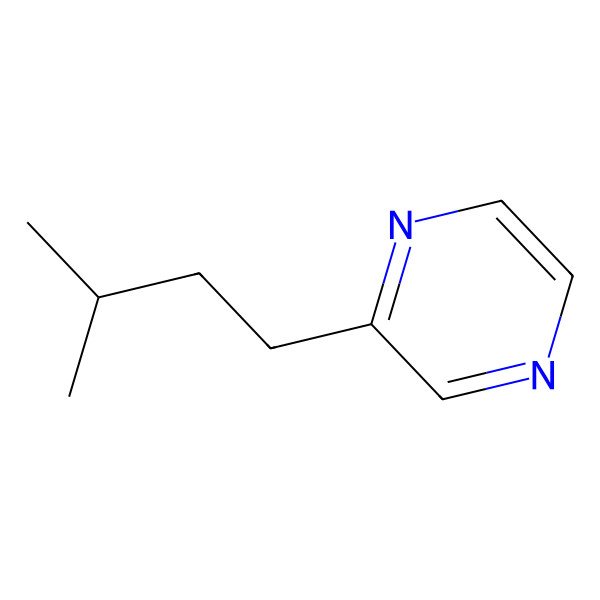 2D Structure of 2-Isopentylpyrazine