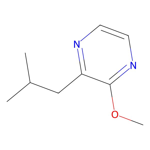 2D Structure of 2-Isobutyl-3-methoxypyrazine