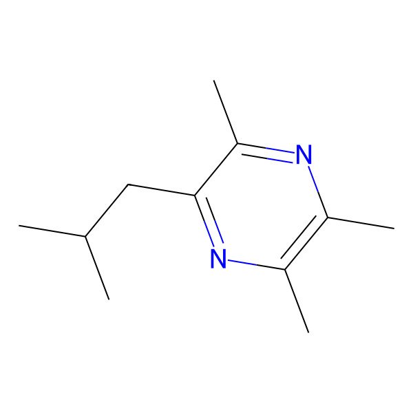 2D Structure of 2-Isobutyl-3,5,6-trimethylpyrazine