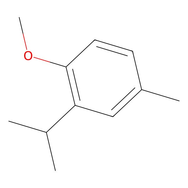 2D Structure of 2-Isopropyl-1-methoxy-4-methylbenzene