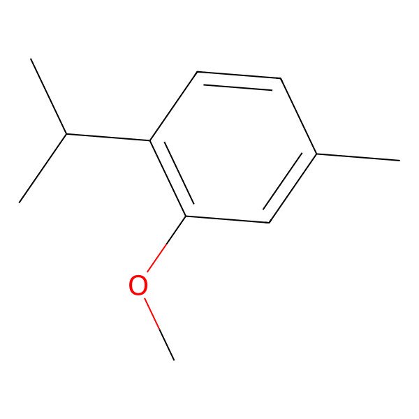 2D Structure of 2-Isopropyl-5-methylanisole