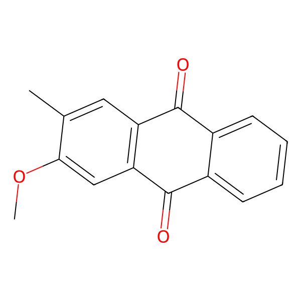 2D Structure of 2-Methoxy-3-methylanthracene-9,10-dione