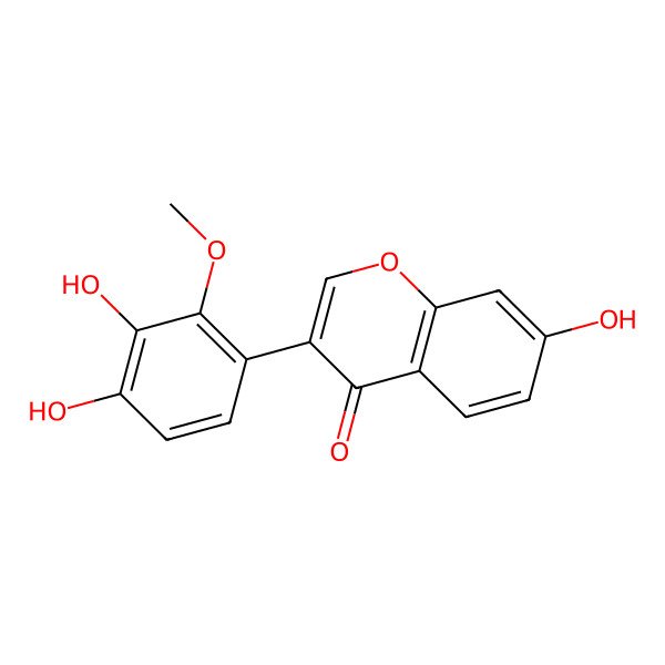2D Structure of 2'-Methoxy-3',4',7-trihydroxyisoflavone 2D Structure of 2'-Methoxy-3',4',7-trihydroxyisoflavone