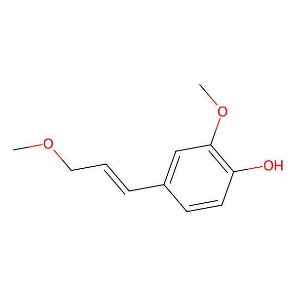 2D Structure of 2-Methoxy-4-[(1e)-3-Methoxyprop-1-En-1-Yl]phenol