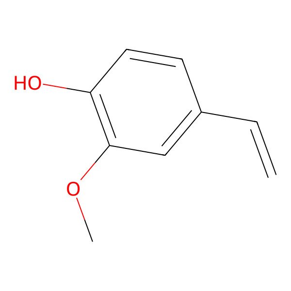 2D Structure of 2-Methoxy-4-vinylphenol