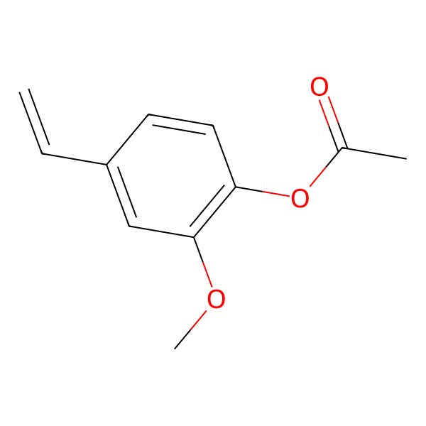 2D Structure of 2-Methoxy-4-vinylphenyl acetate 2D Structure of 2-Methoxy-4-vinylphenyl acetate
