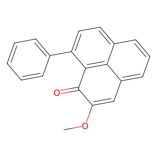 2D Structure of 2-methoxy-9-phenyl-1H-phenalen-1-one