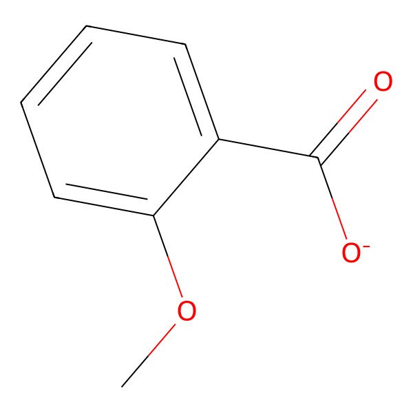 2D Structure of 2-Methoxybenzoate