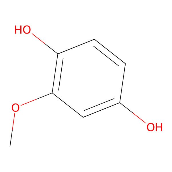 2D Structure of 2-Methoxyhydroquinone