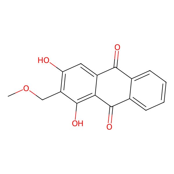 2D Structure of 2-(Methoxymethyl)-1,3-dihydroxyanthraquinone