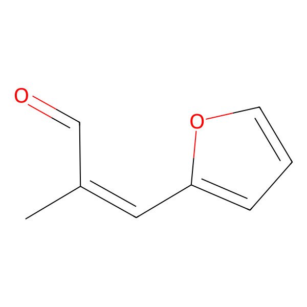 2D Structure of 2-Methyl-3(2-furyl)acrolein