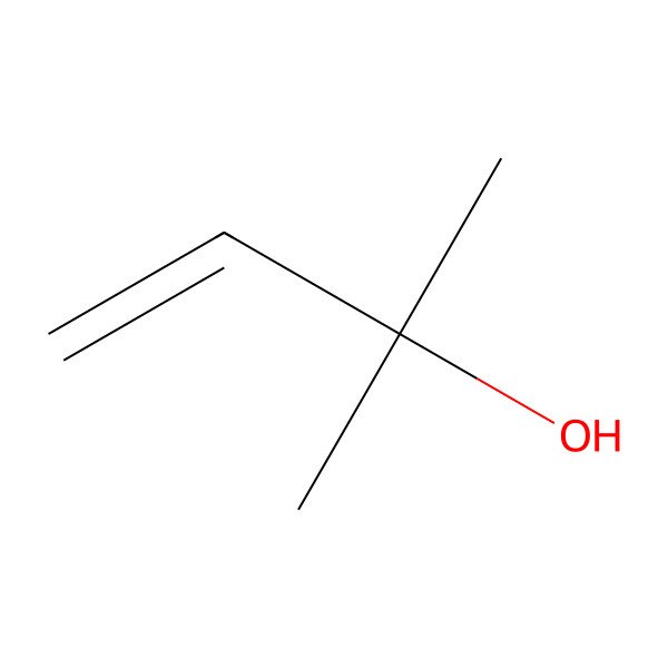 2D Structure of 2-Methyl-3-buten-2-OL