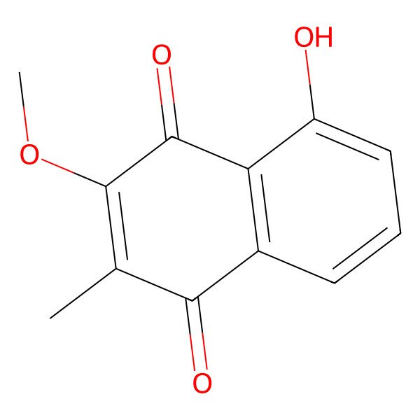 2D Structure of 2-Methyl-3-methoxy-5-hydroxy-1,4-naphthoquinone