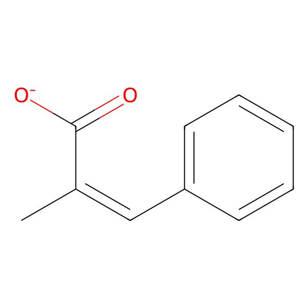 2D Structure of 2-Methyl-3-phenylprop-2-enoate