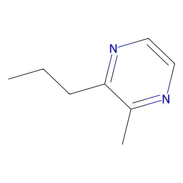 2D Structure of 2-Methyl-3-propylpyrazine