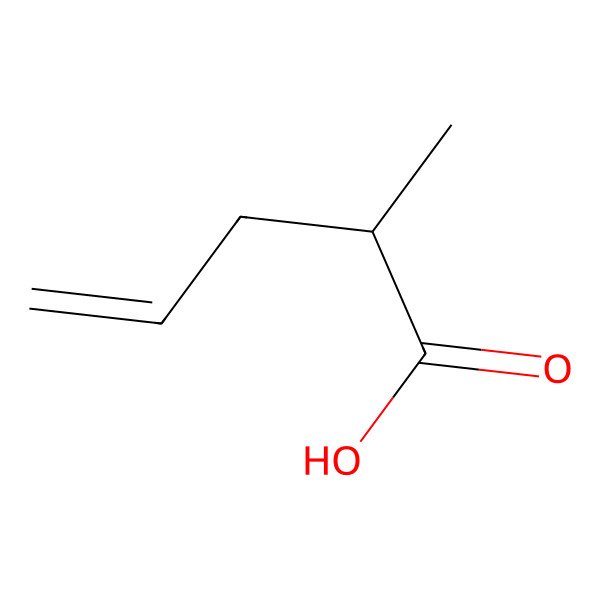 2D Structure of 2-Methyl-4-pentenoic acid