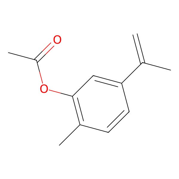 2D Structure of (2-Methyl-5-prop-1-en-2-ylphenyl) acetate 2D Structure of (2-Methyl-5-prop-1-en-2-ylphenyl) acetate