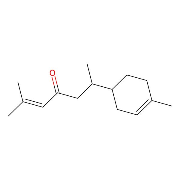 2D Structure of 2-Methyl-6-(4-methylcyclohex-3-en-1-yl)hept-2-en-4-one
