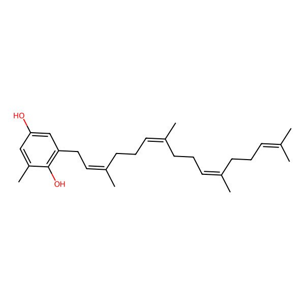2D Structure of 2-Methyl-6-geranylgeranyl-1,4-benzoquinol
