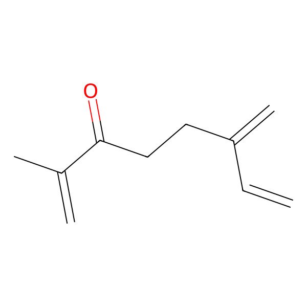 2D Structure of 2-Methyl-6-methylene-1,7-octadien-3-one