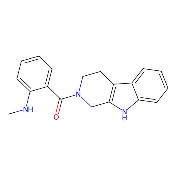 2D Structure of [2-(Methylamino)phenyl]-(1,3,4,9-tetrahydropyrido[3,4-b]indol-2-yl)methanone