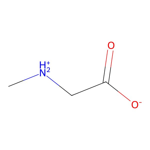 2D Structure of 2-(Methylazaniumyl)acetate 2D Structure of 2-(Methylazaniumyl)acetate