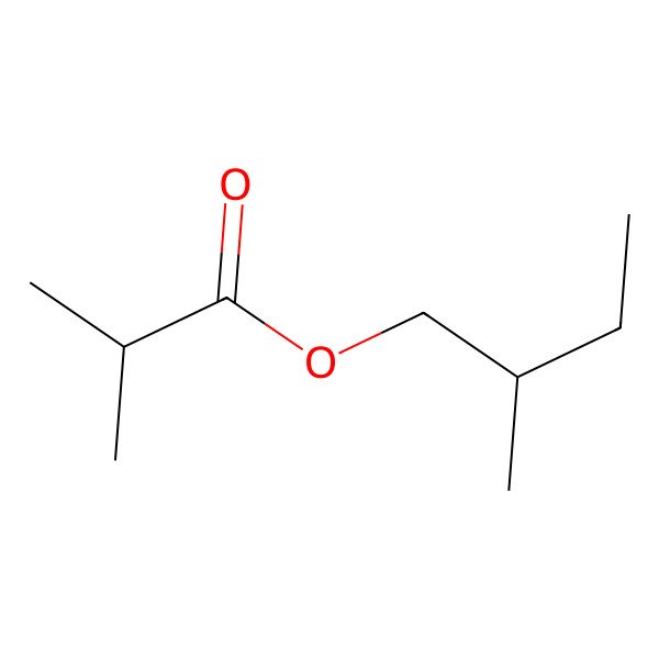 2D Structure of 2-Methylbutyl isobutyrate 2D Structure of 2-Methylbutyl isobutyrate