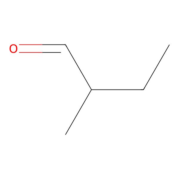 2D Structure of 2-Methylbutyraldehyde