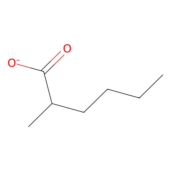 2D Structure of 2-Methylhexanoate