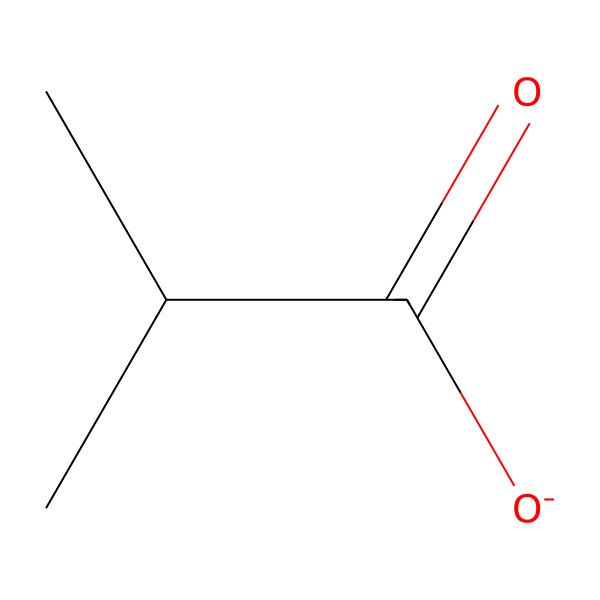 2D Structure of 2-Methylpropanoate 2D Structure of 2-Methylpropanoate