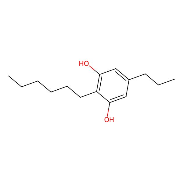 2D Structure of 2-n-Hexyl-5-n-propylresorcinol 2D Structure of 2-n-Hexyl-5-n-propylresorcinol