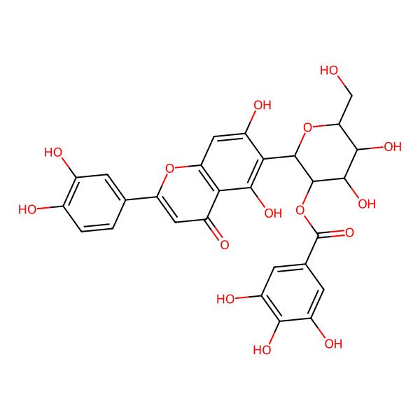 2D Structure of 2''-O-Galloylisoorientin
