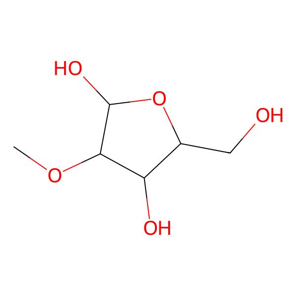2D Structure of 2-O-Methylpentofuranose 2D Structure of 2-O-Methylpentofuranose