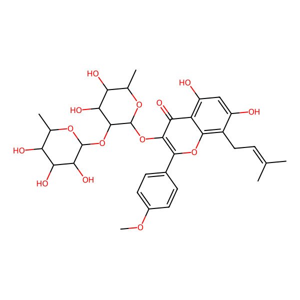 2D Structure of 2''-O-Rhamnosylicariside II