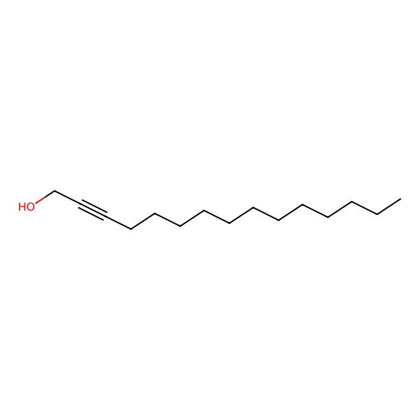 2D Structure of 2-Pentadecyn-1-ol